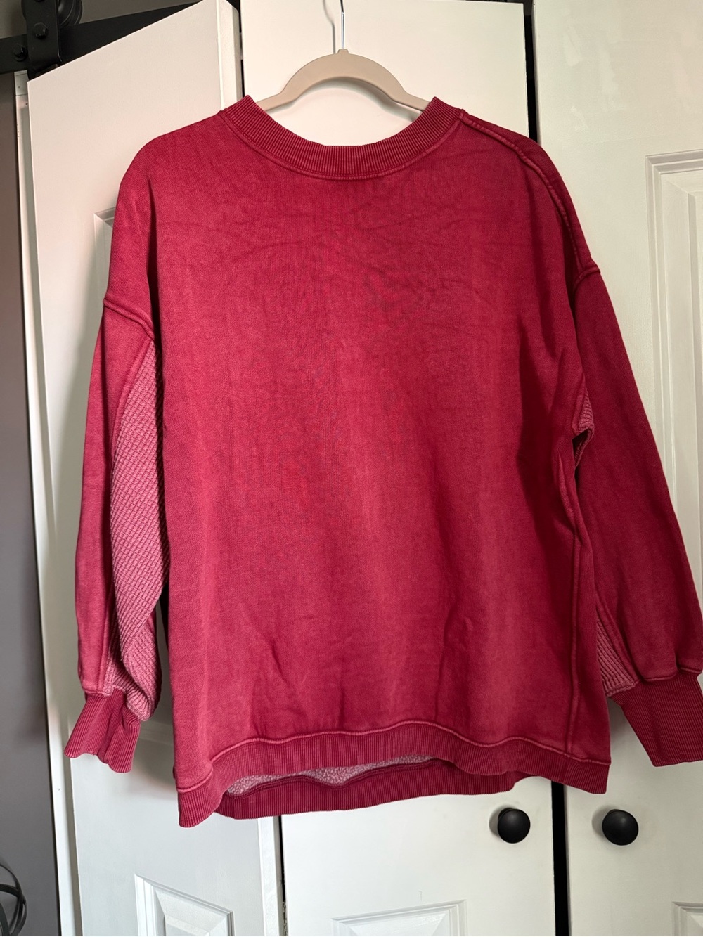 Aerie Maroon Oversized Crewneck Small